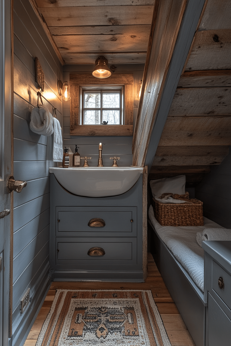 little cabin bathroom