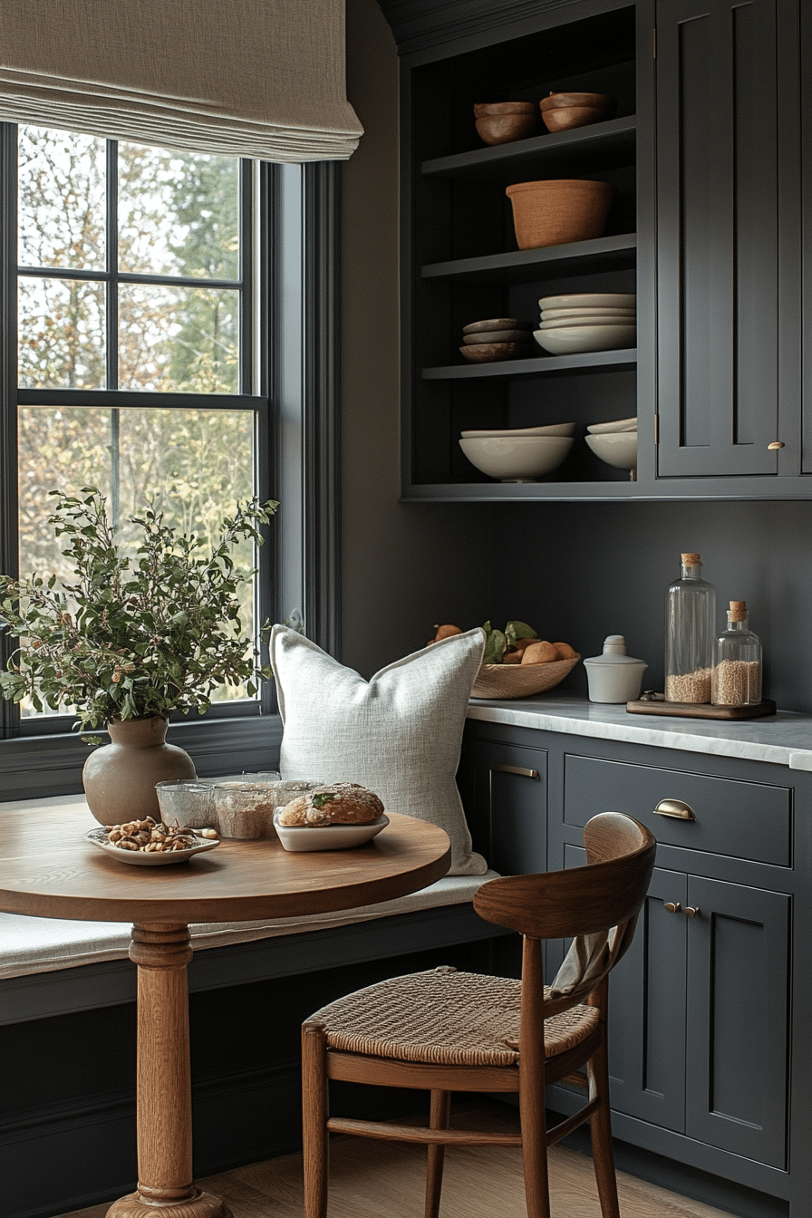 dark kitchen cabinets