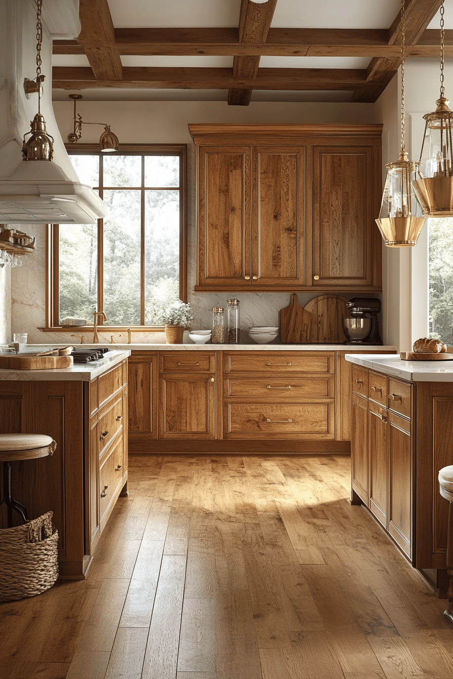 oak kitchen cabinets