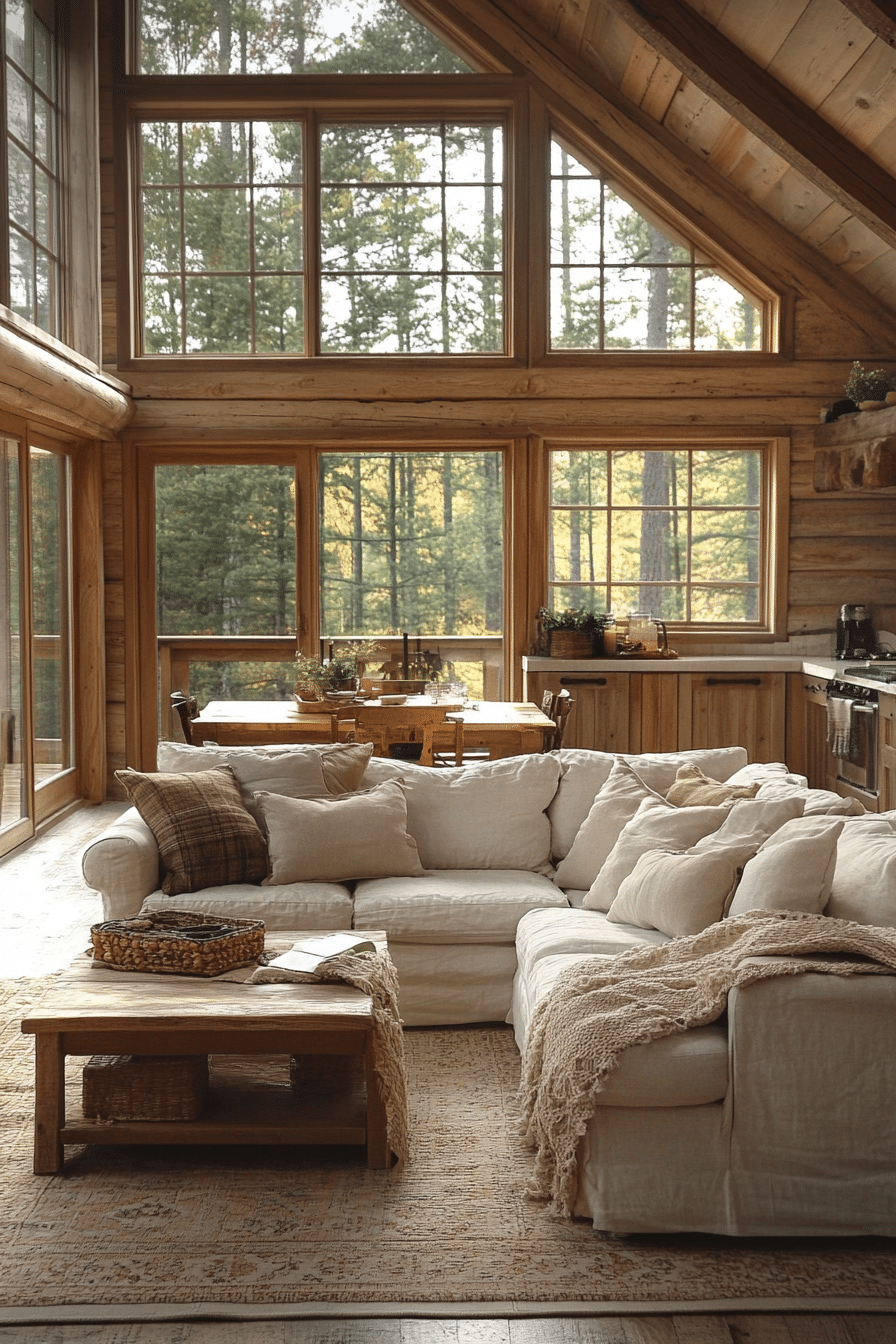 little cabin living room