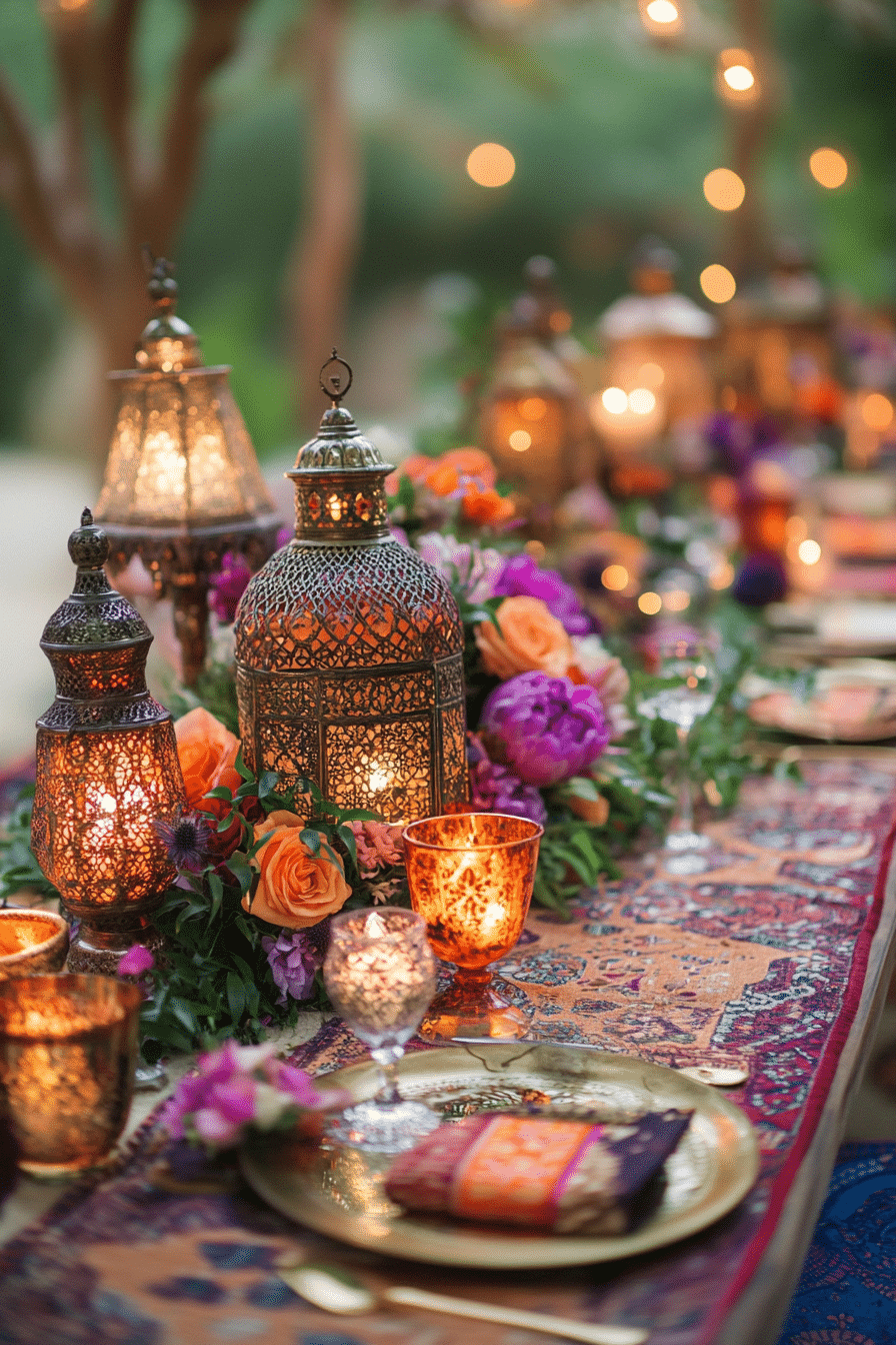 boho wedding table decorations