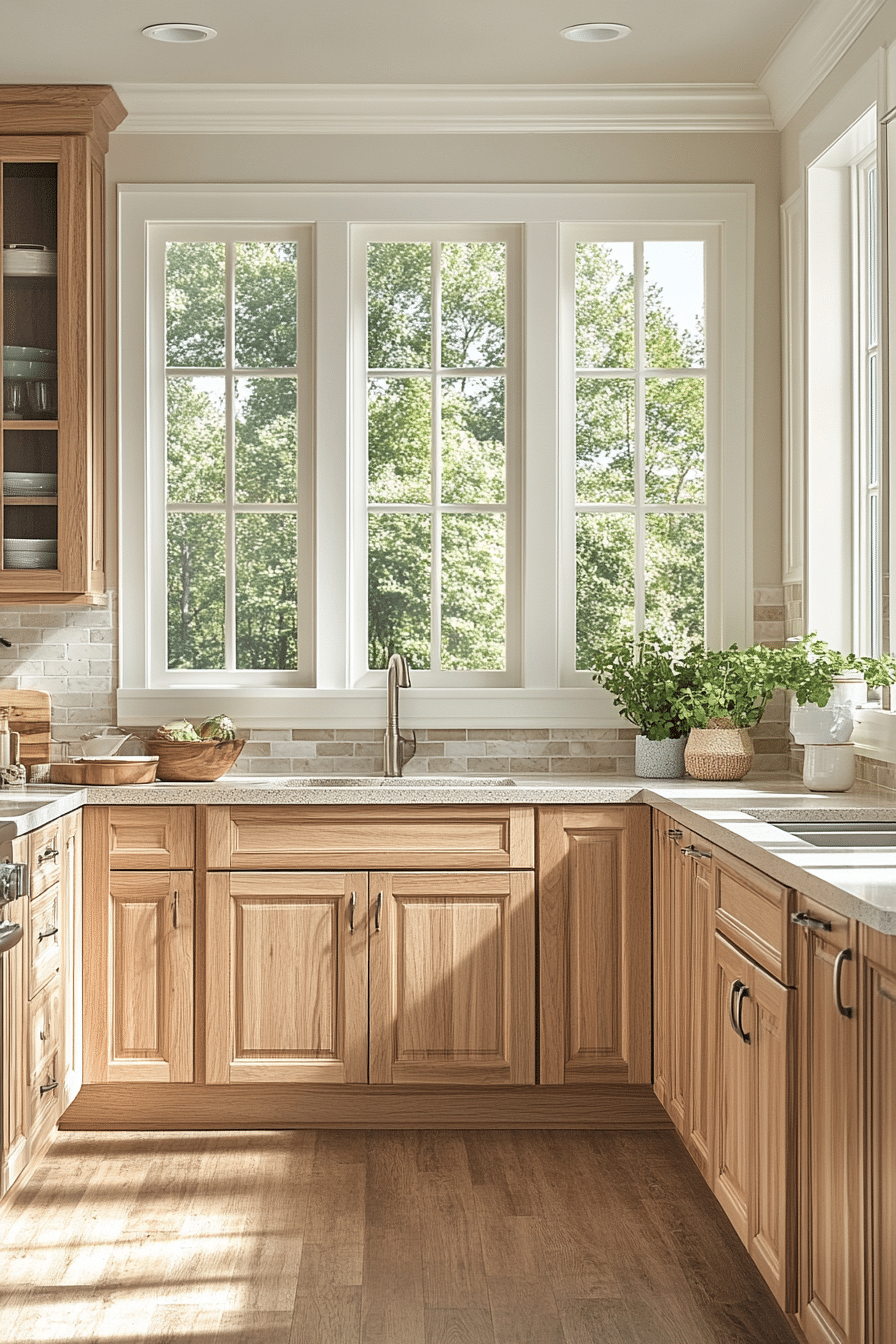 oak kitchen cabinets