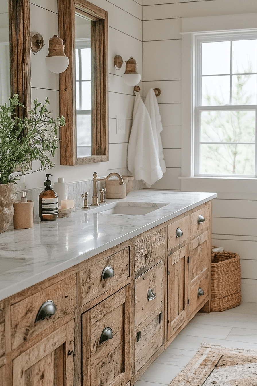 farmhouse style bathroom