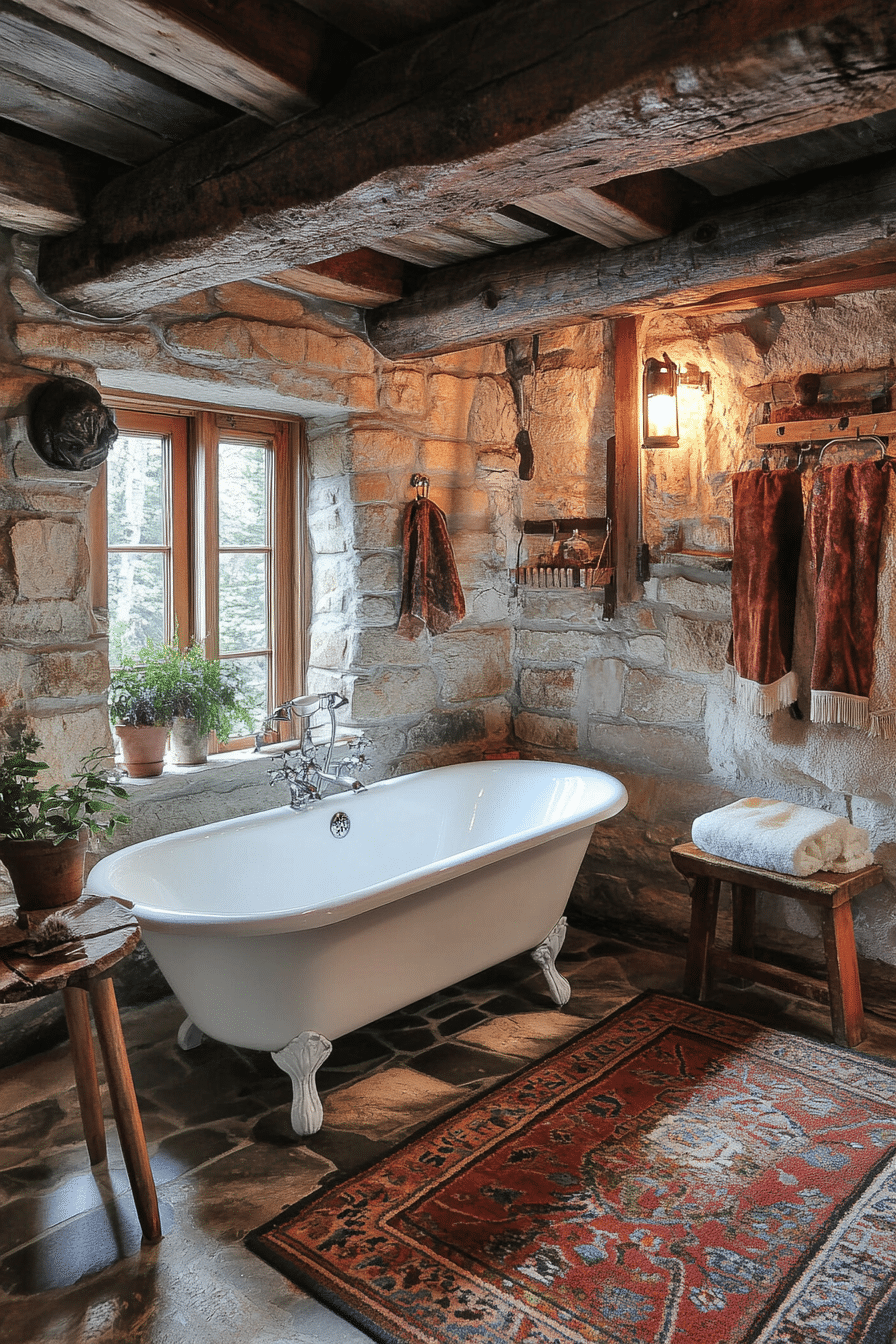 little cabin bathroom