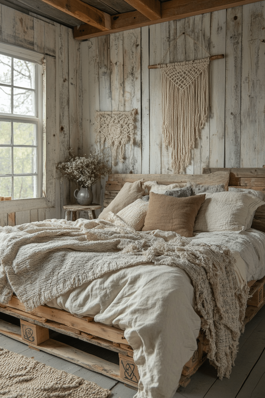 rustic farmhouse bedroom