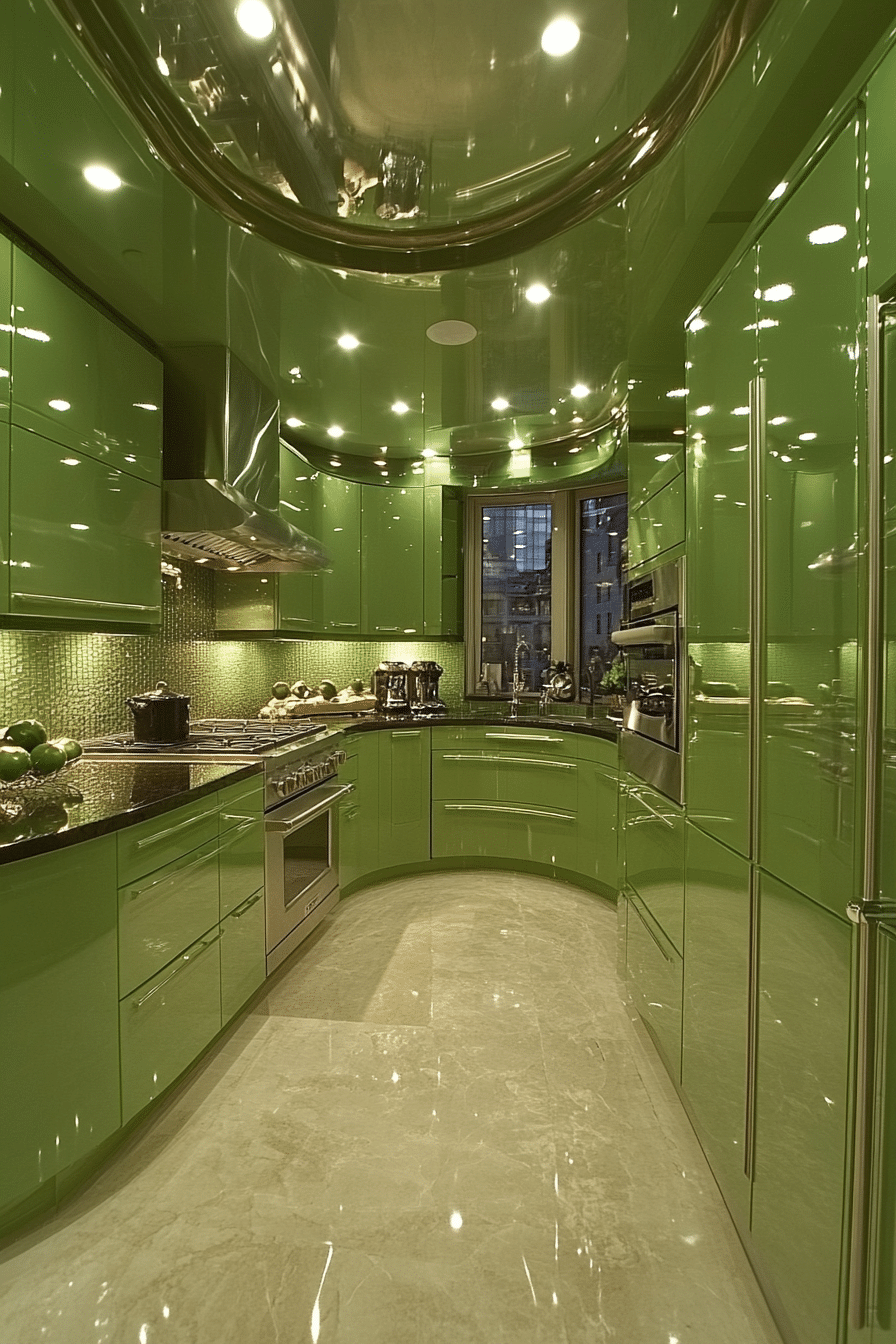 sage green kitchen