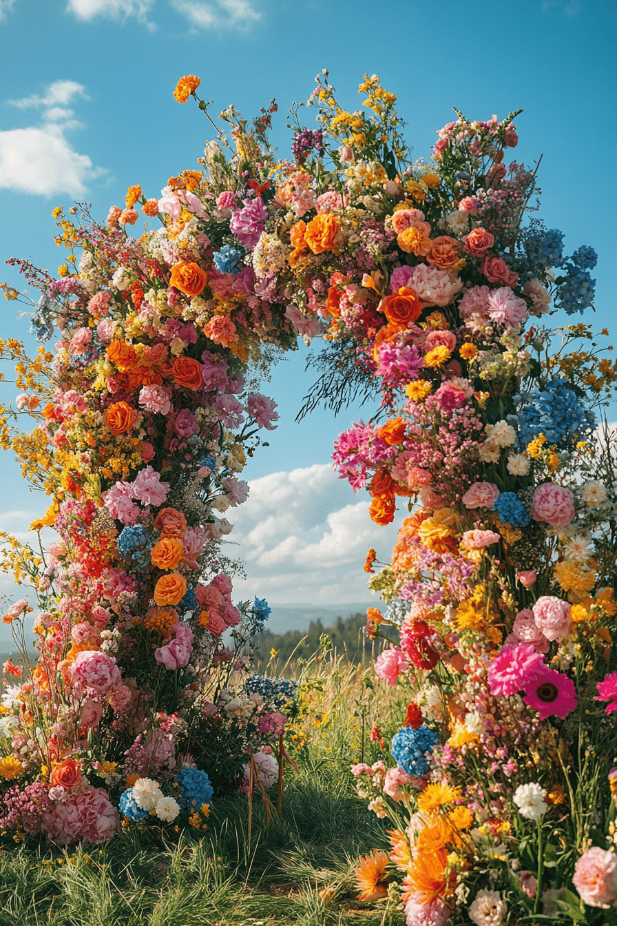 boho wedding arch