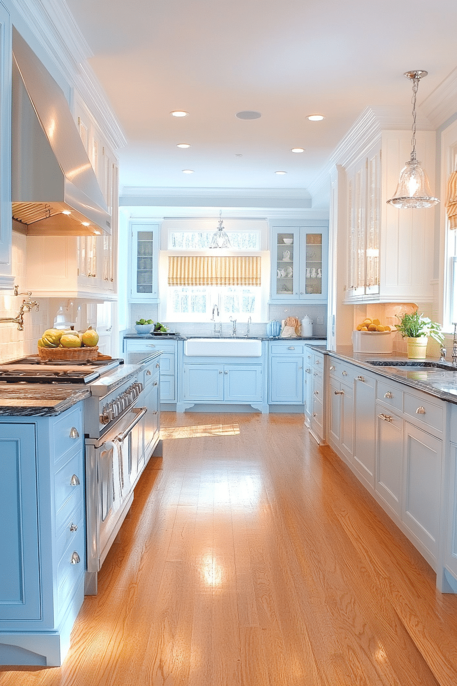 Powder Blue Kitchen Cabinets