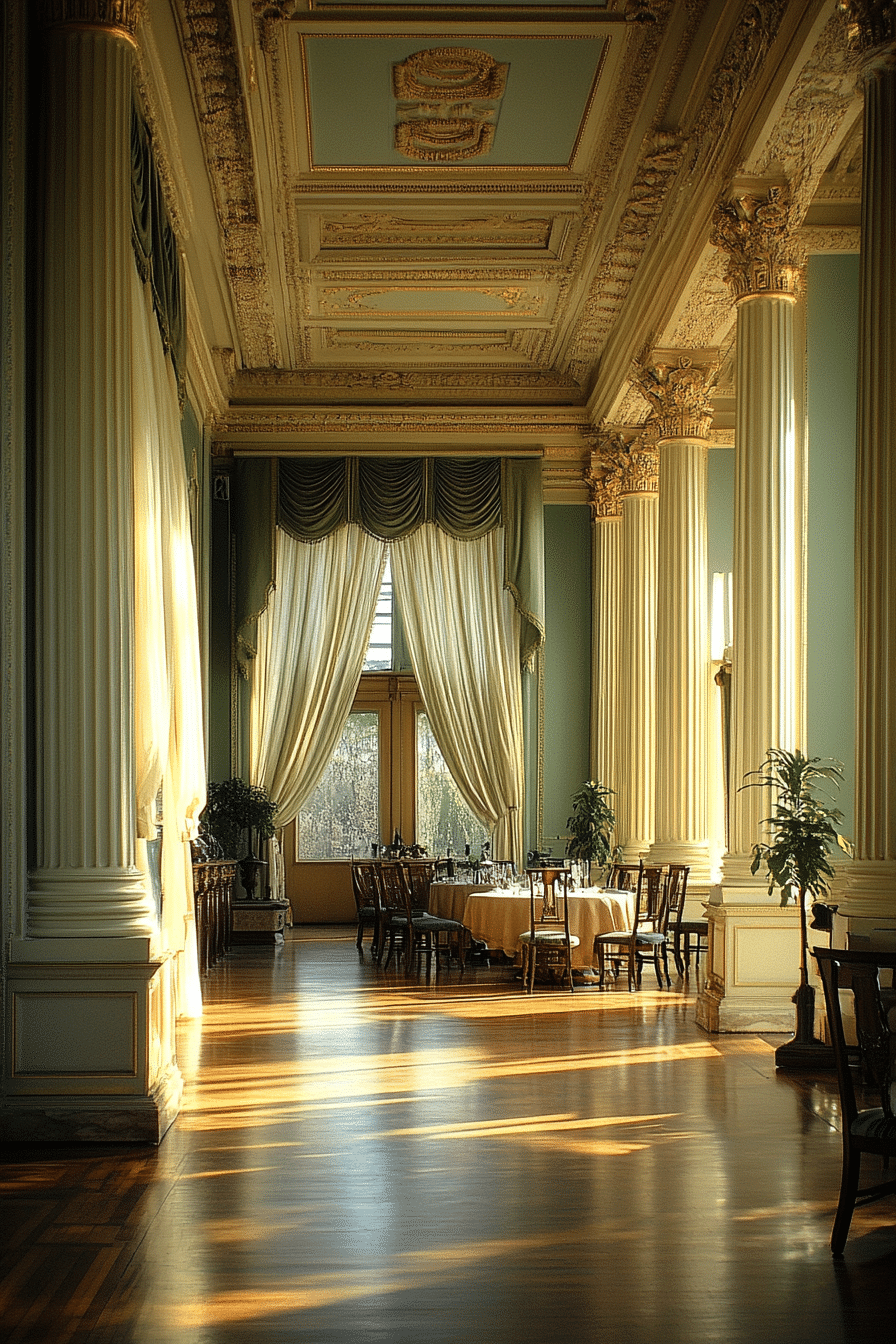 sage green dining room