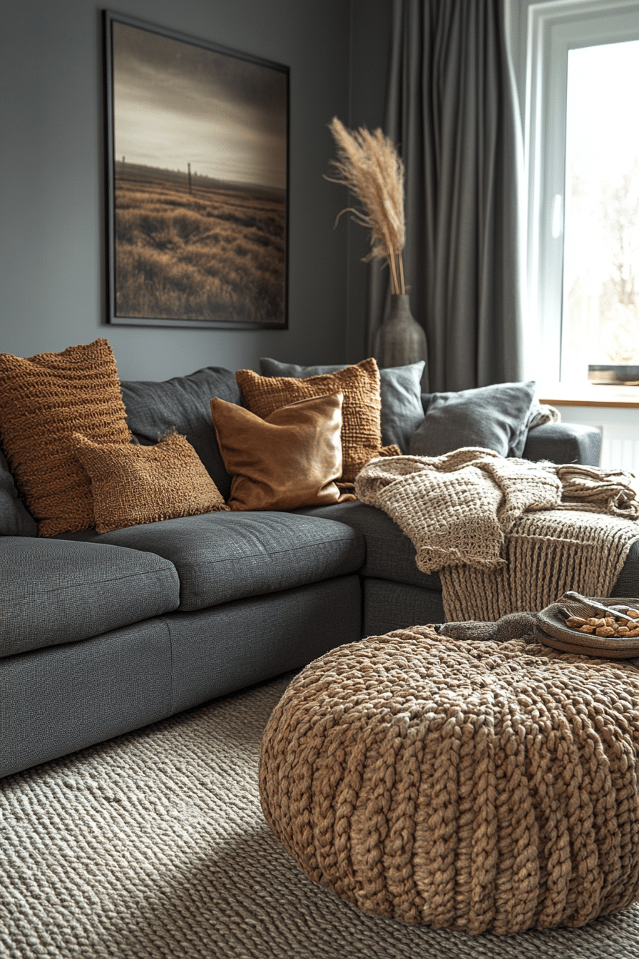 Grey sofa living room ideas