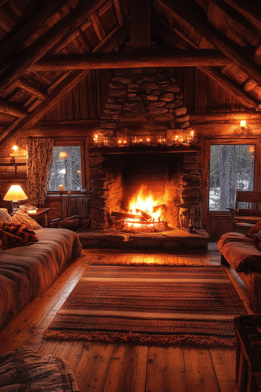 little cabin living room