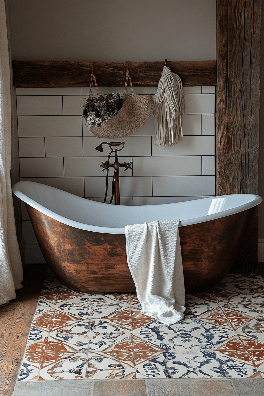 farmhouse style bathroom