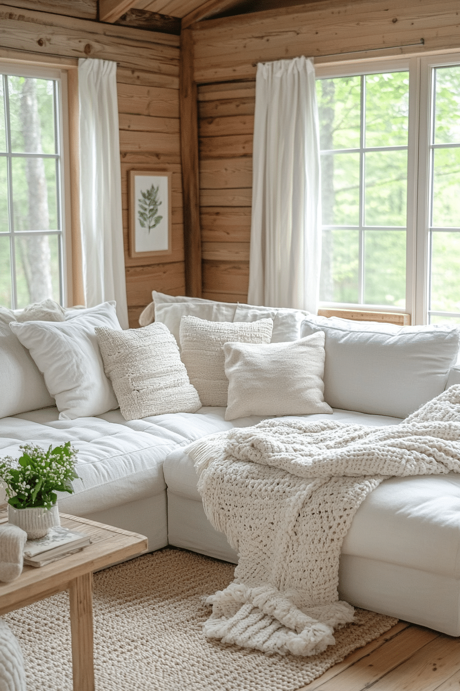 little cabin living room