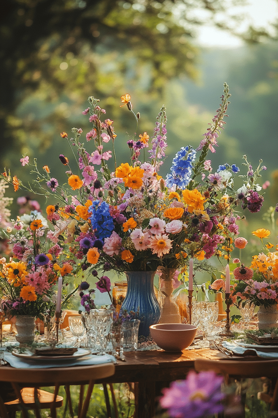 boho wedding table decorations