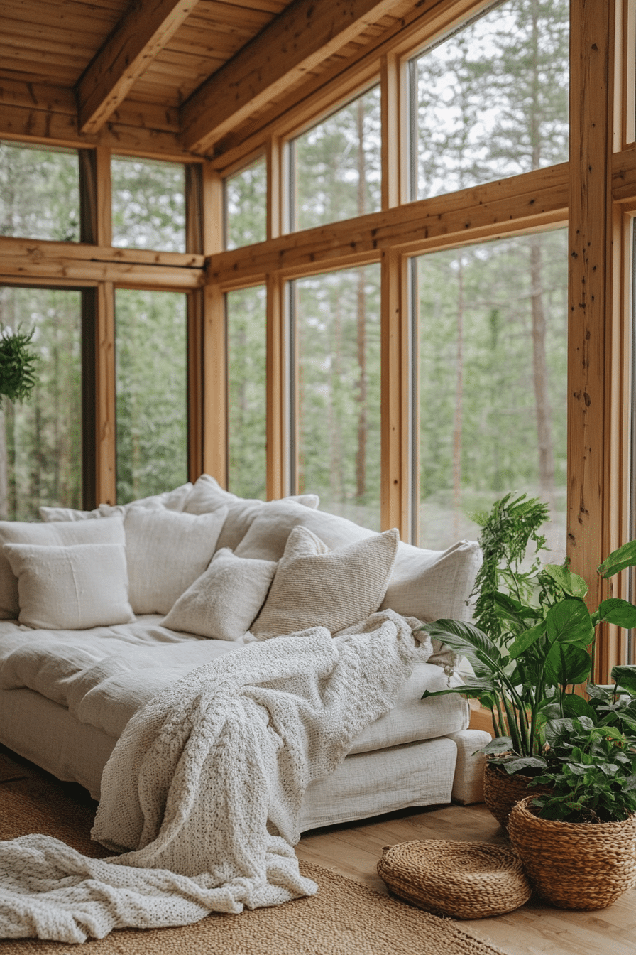 little cabin living room