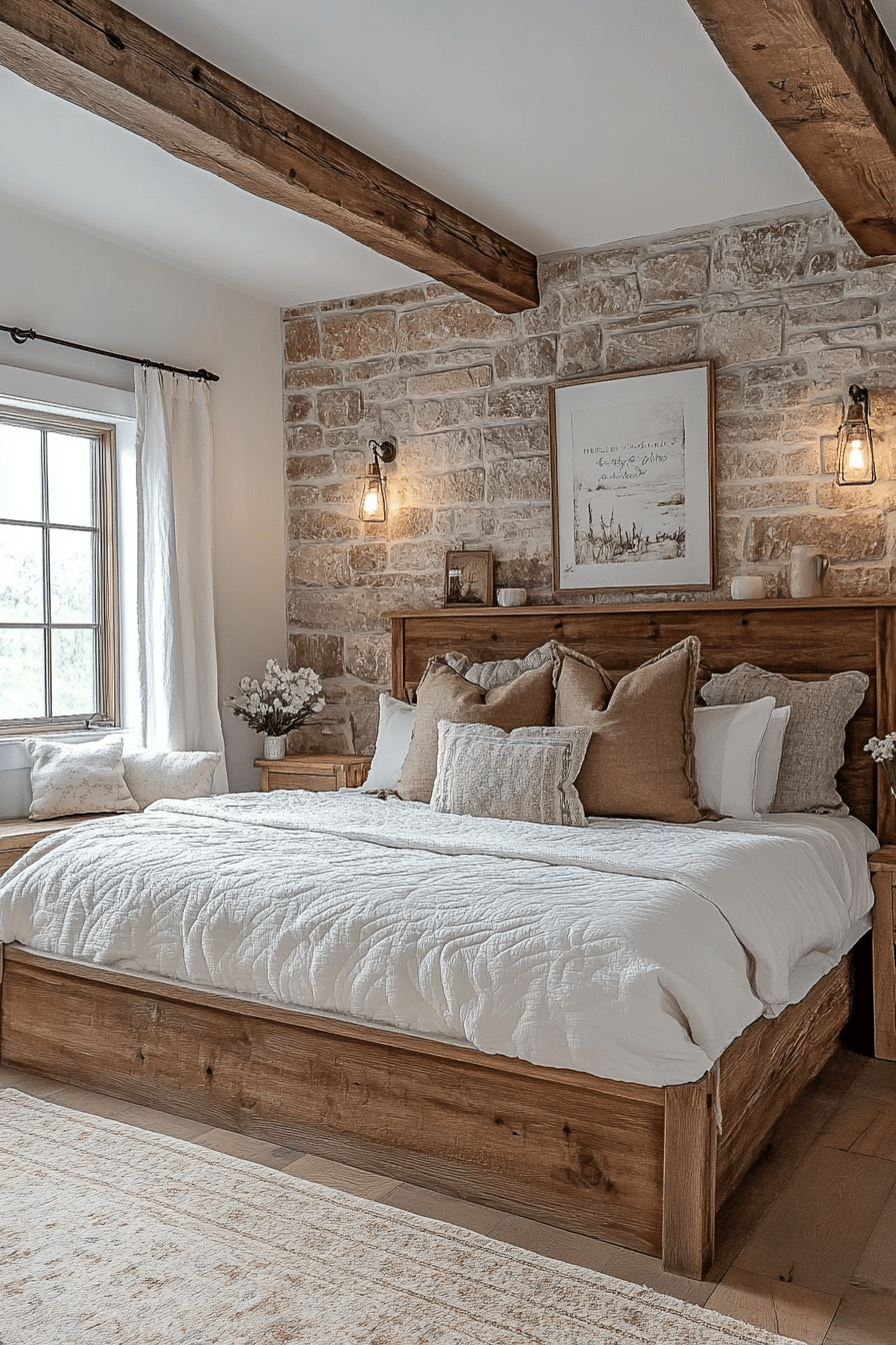 rustic farmhouse bedroom