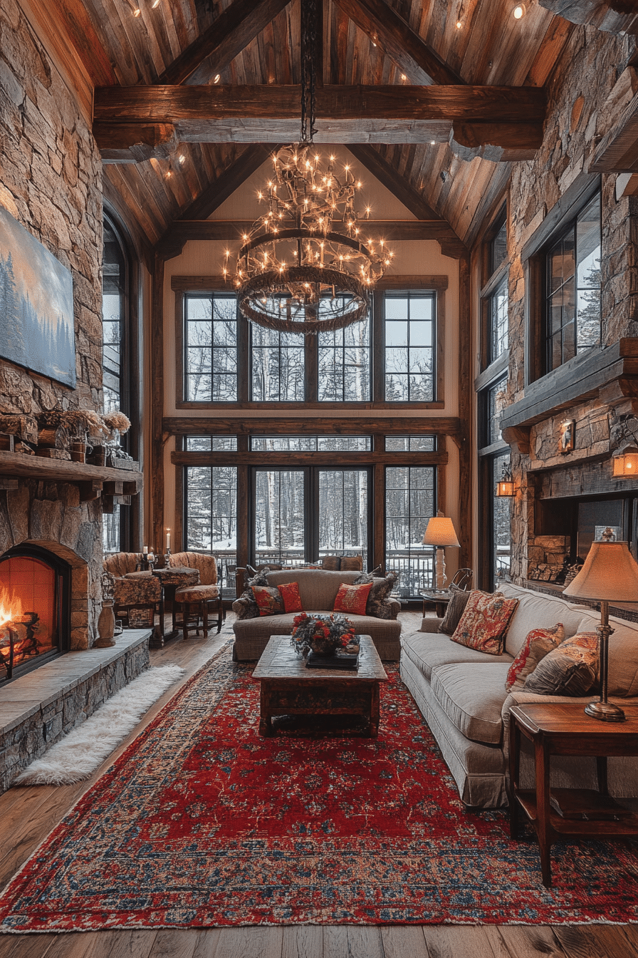 little cabin living room