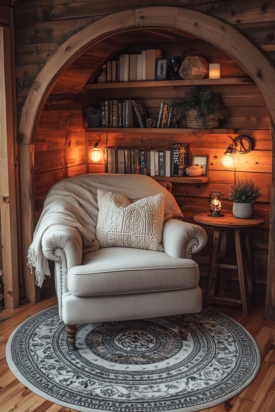 little cabin living room