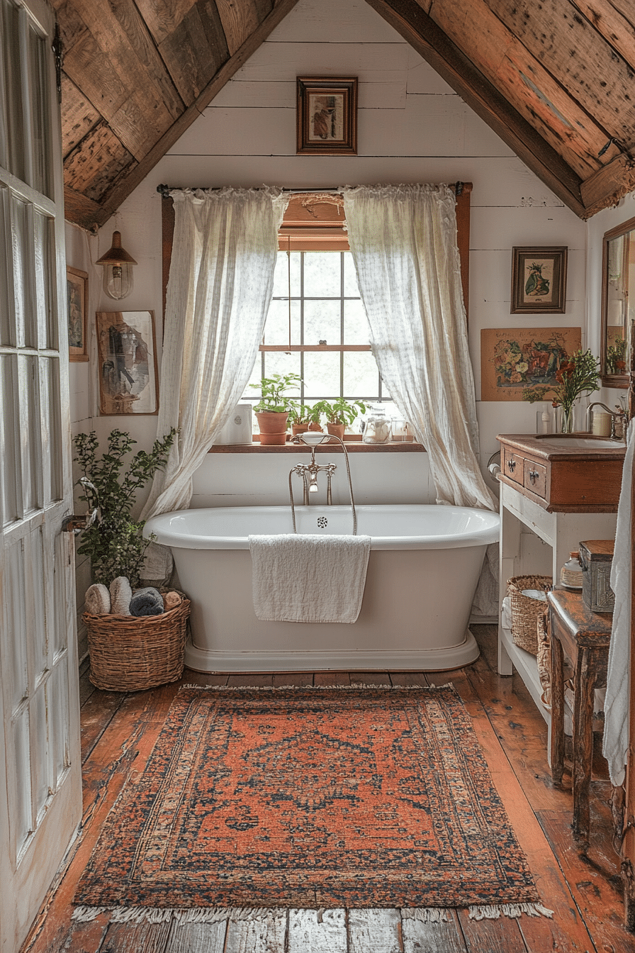 farmhouse style bathroom