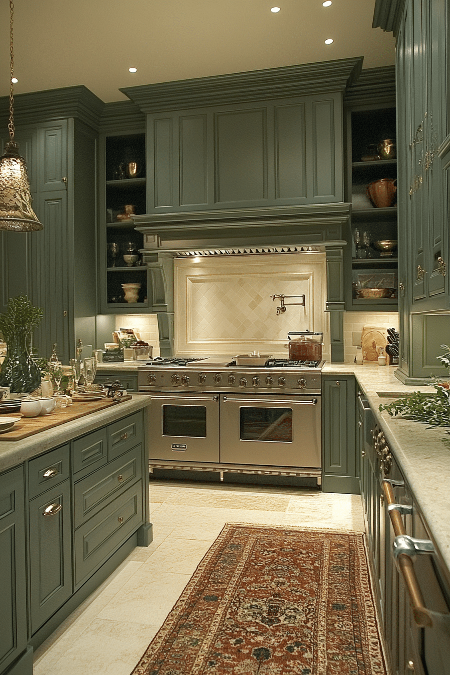 sage green kitchen