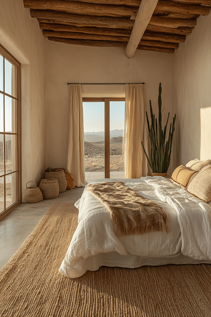 Desert Serenity in Barndominium Bedroom Ideas