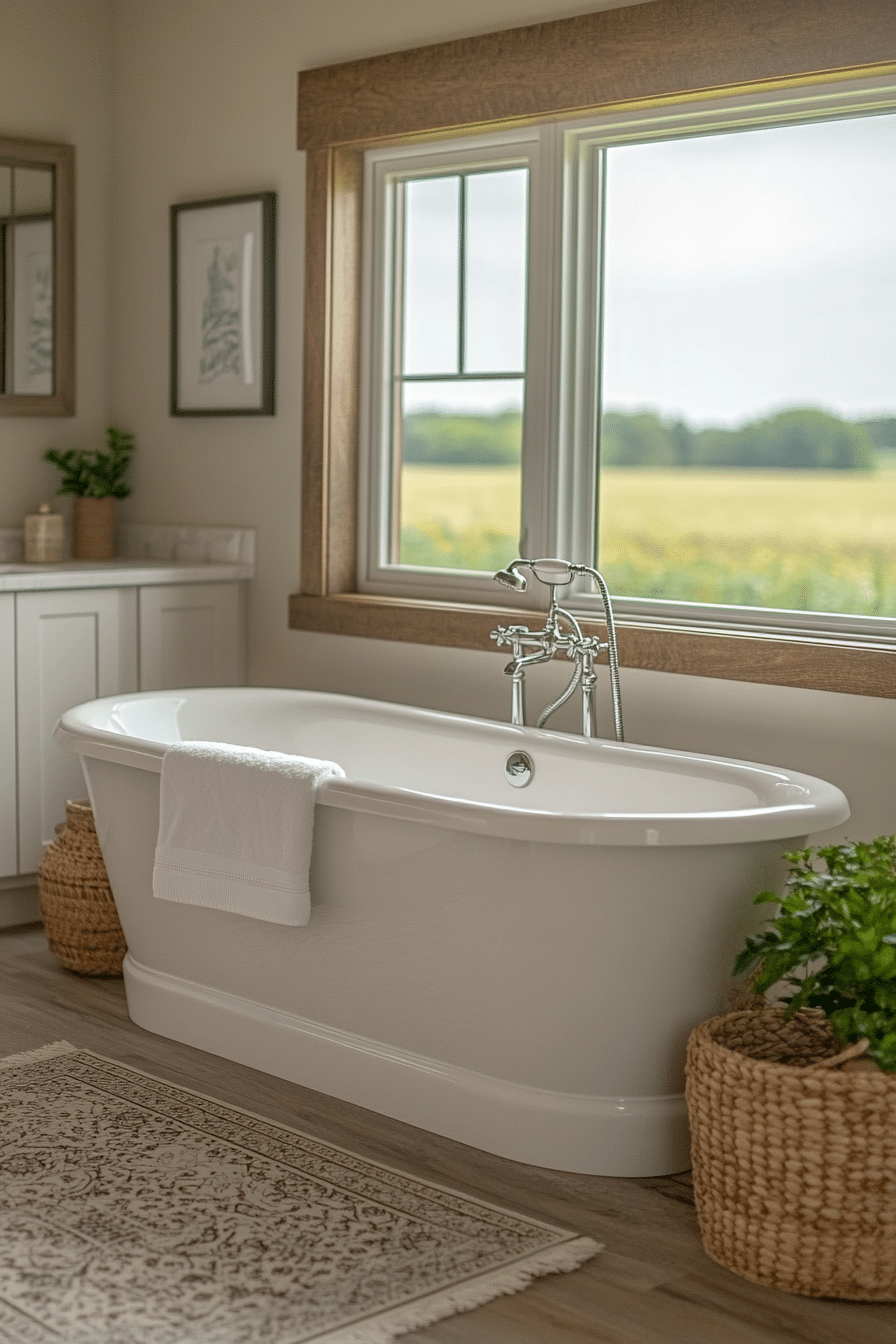 farmhouse style bathroom