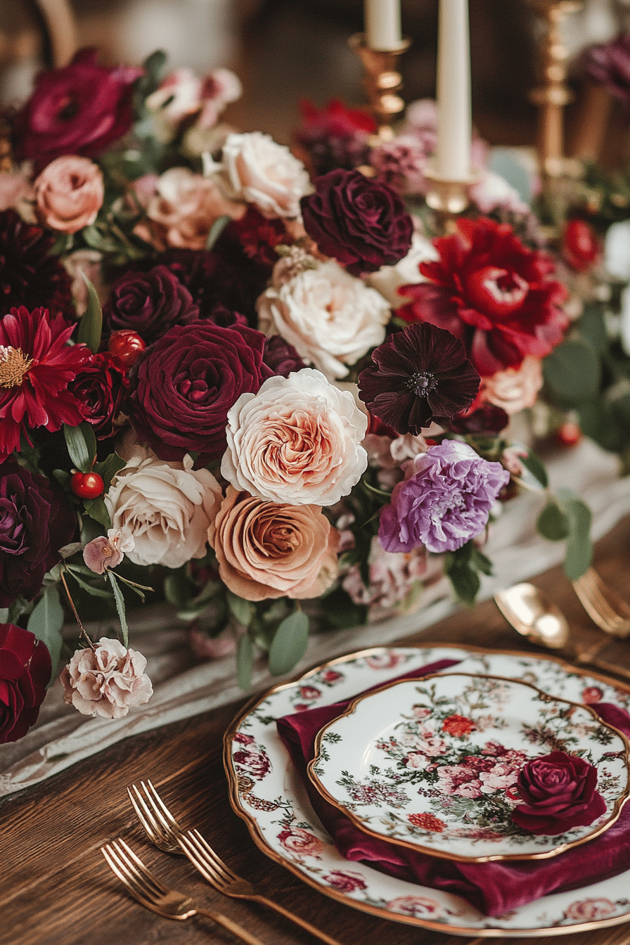 boho wedding table decorations