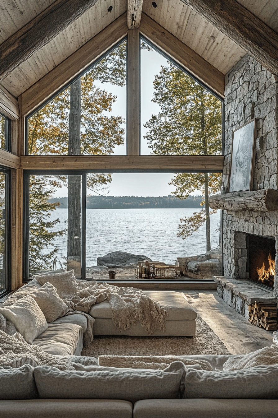 little cabin living room