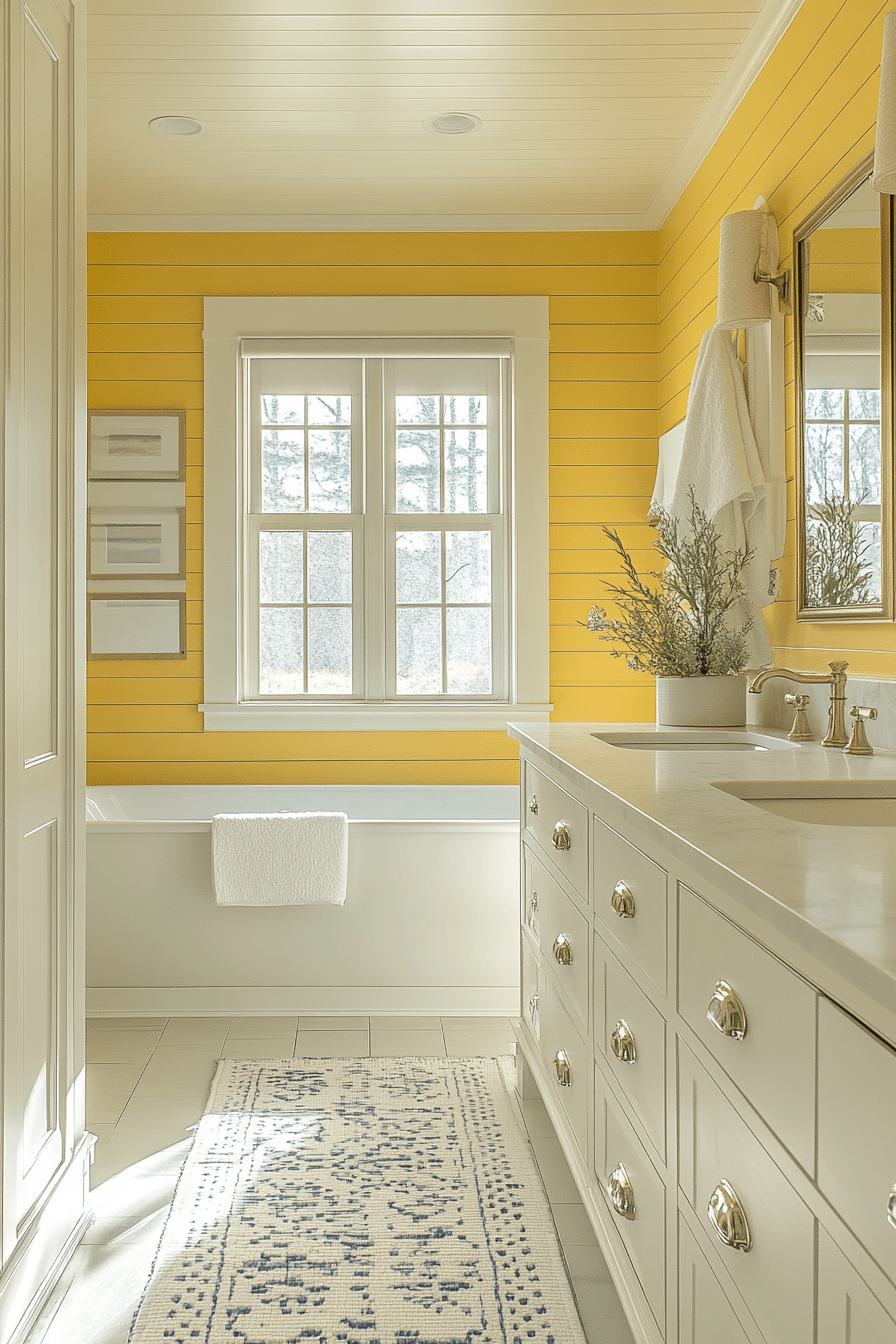 yellow and blue bathroom ideas