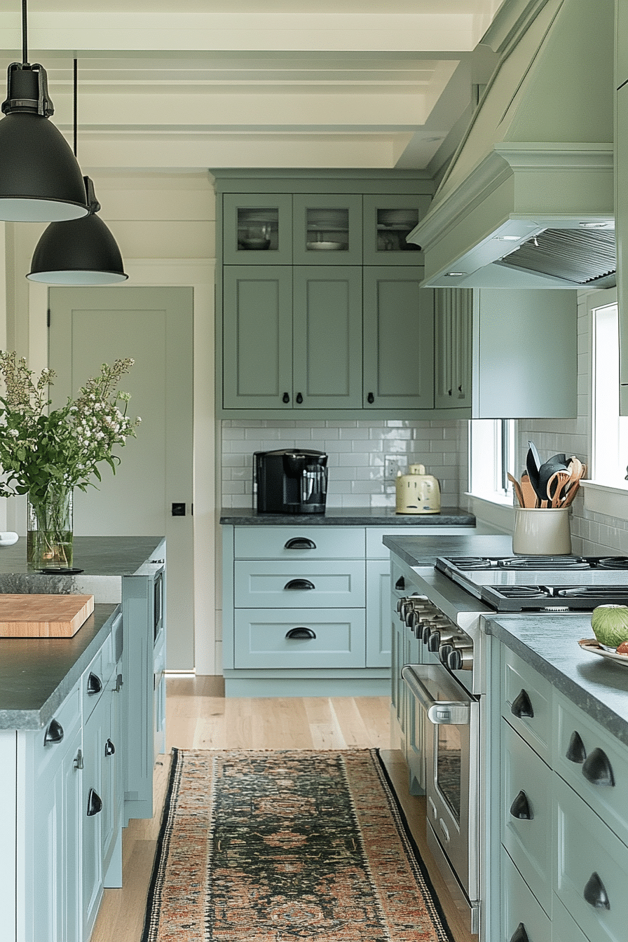 sage green kitchen