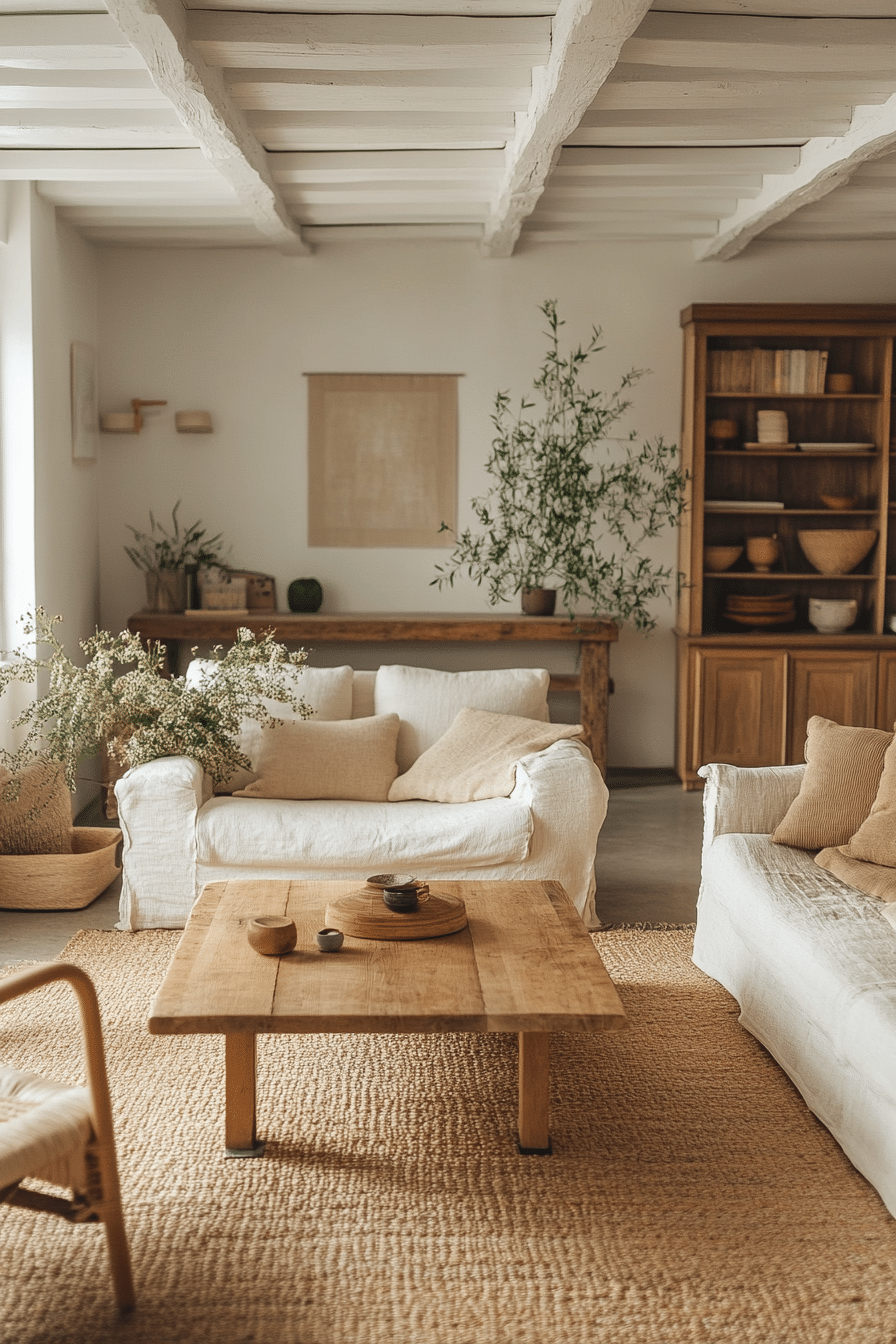 rustic modern living room