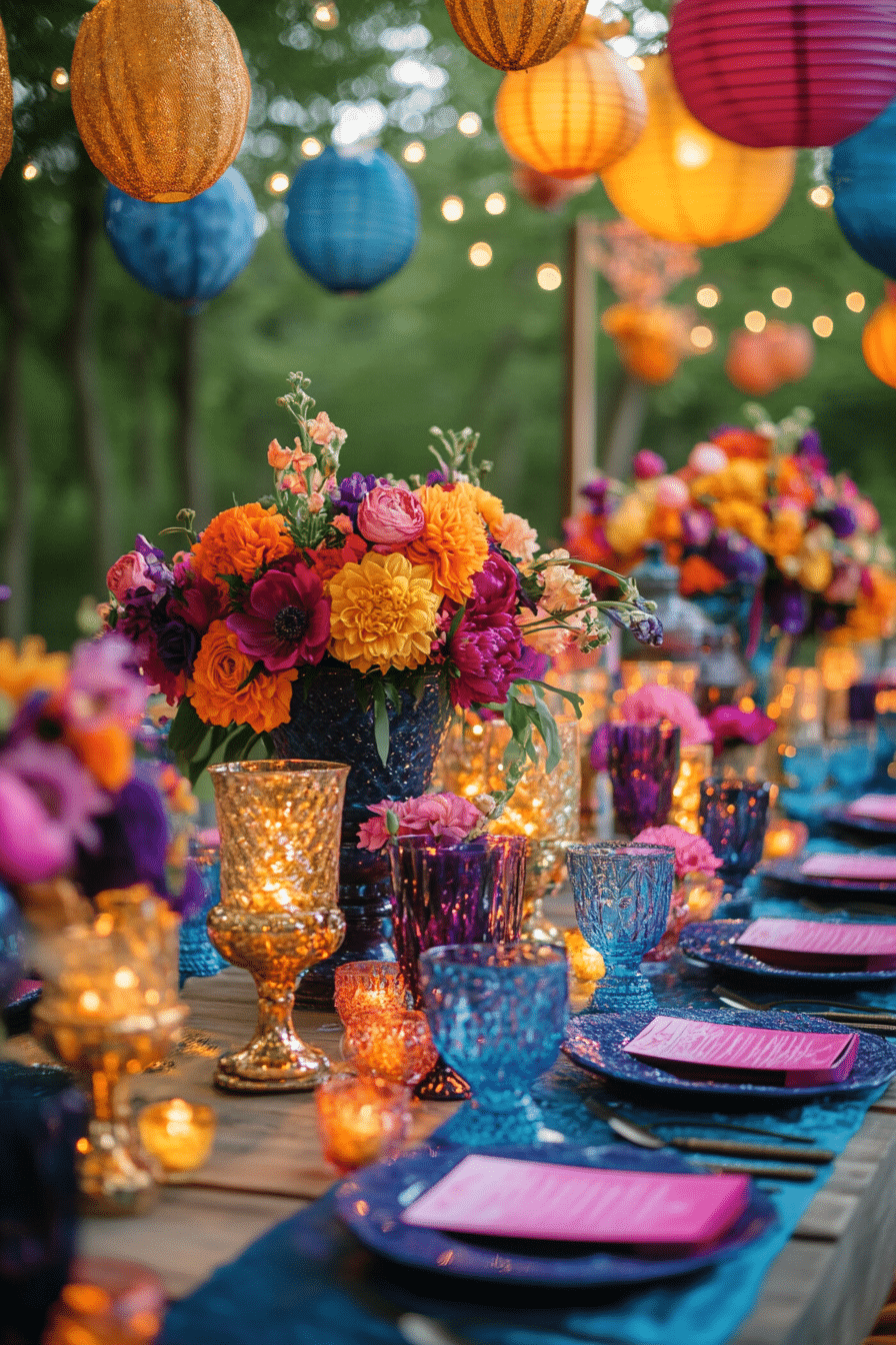 boho wedding table decorations