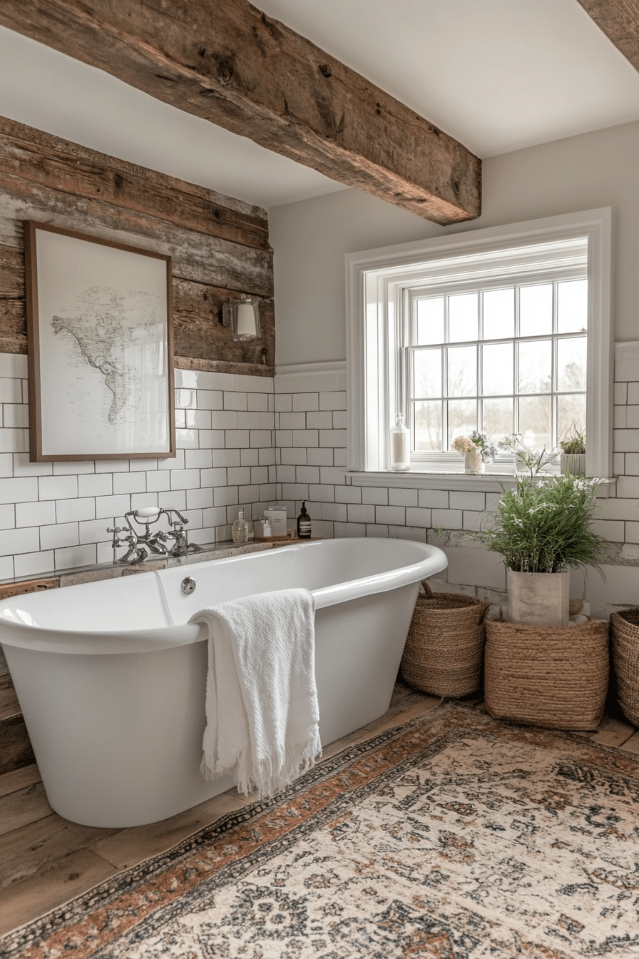 farmhouse style bathroom