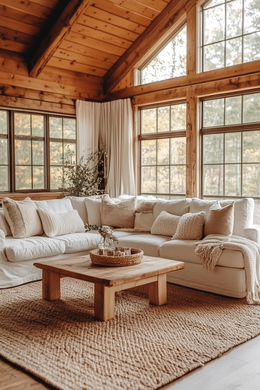 little cabin living room