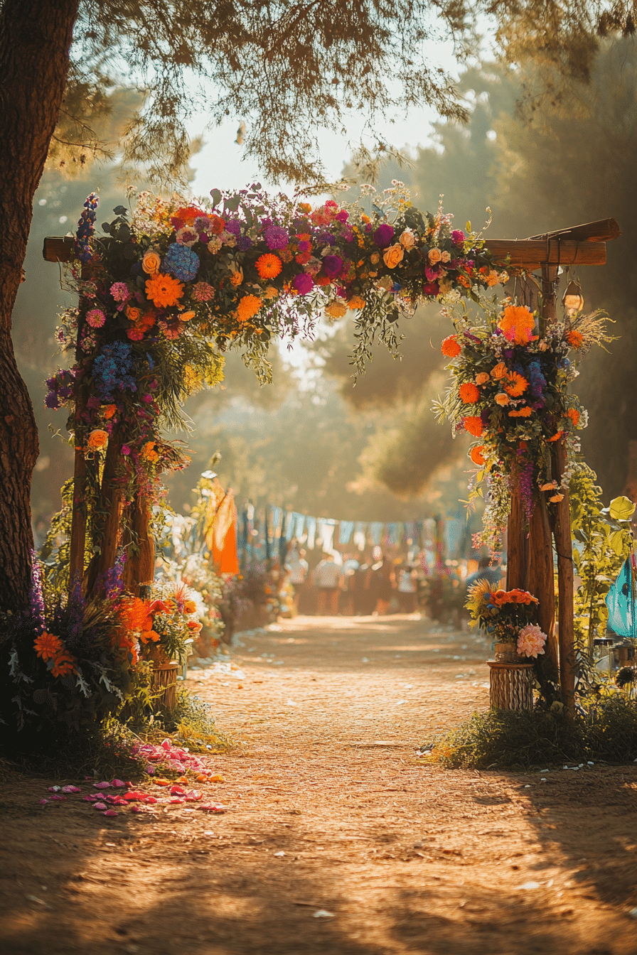 boho wedding arch