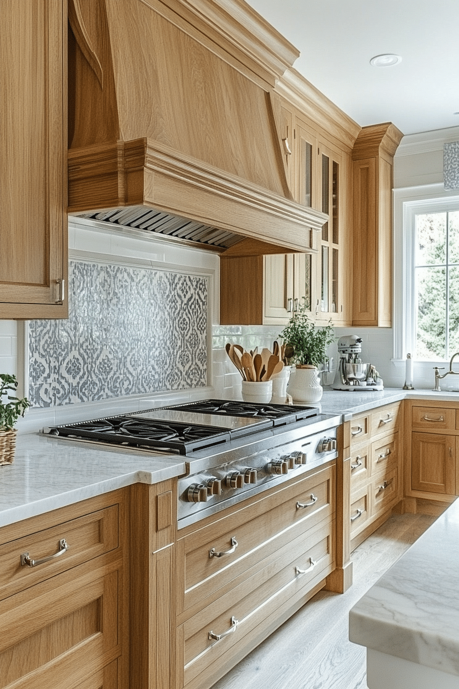 oak kitchen cabinets