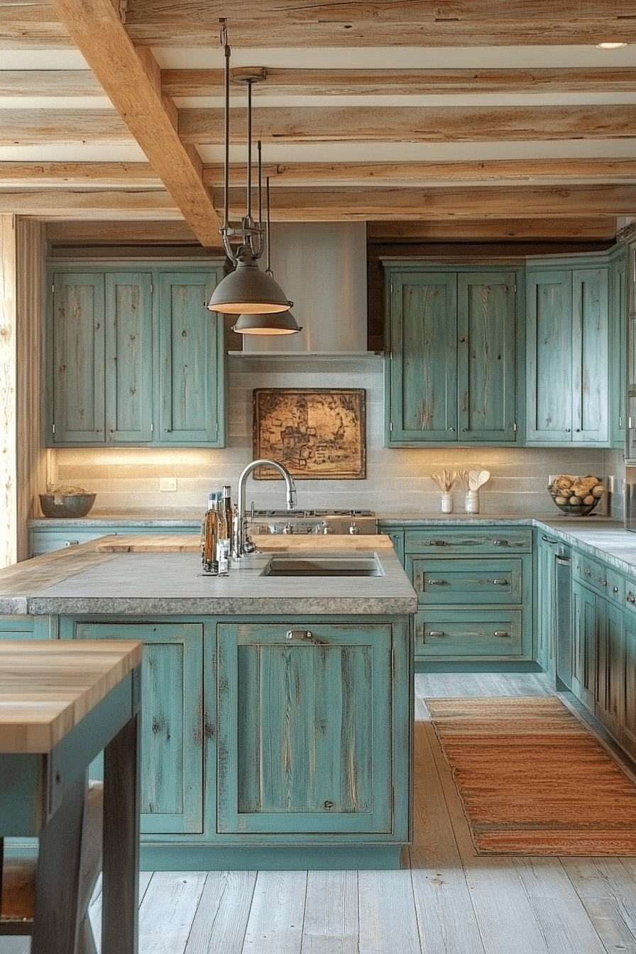 Emerald Green Kitchen Cabinets