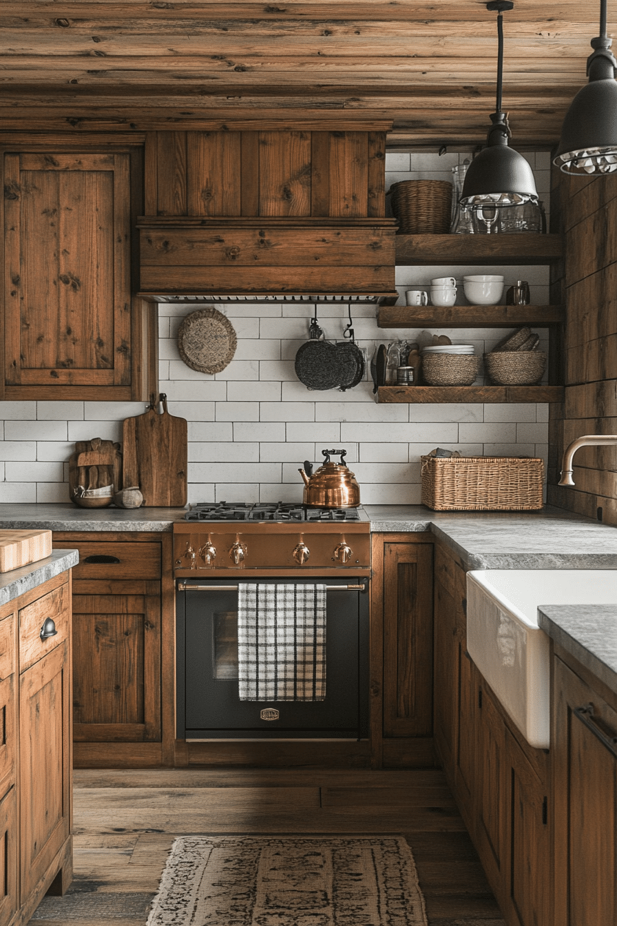 rustic kitchen cabinets