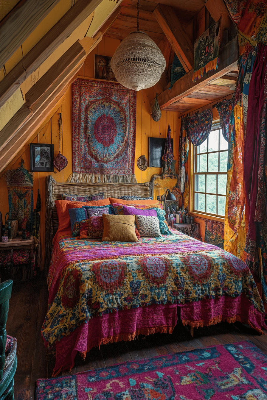 Eclectic Boho Retreat for Barndominium Bedroom Ideas