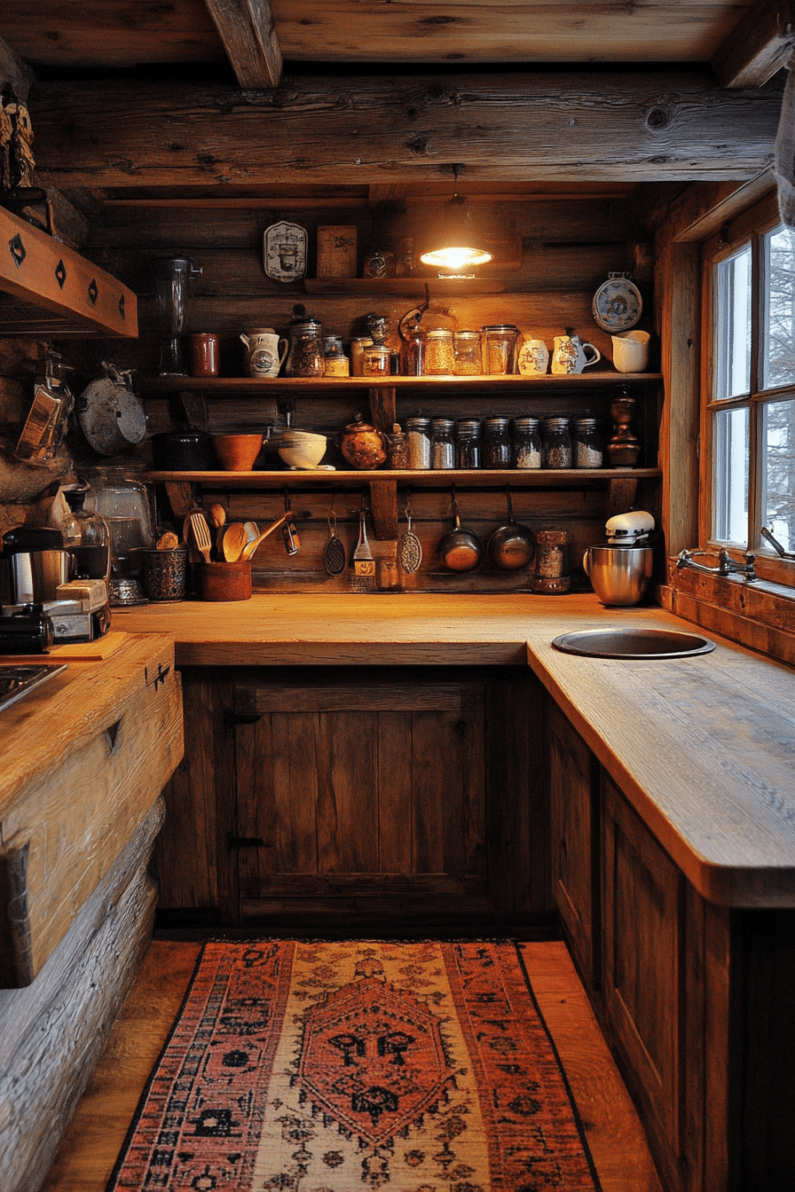 little cabin kitchen