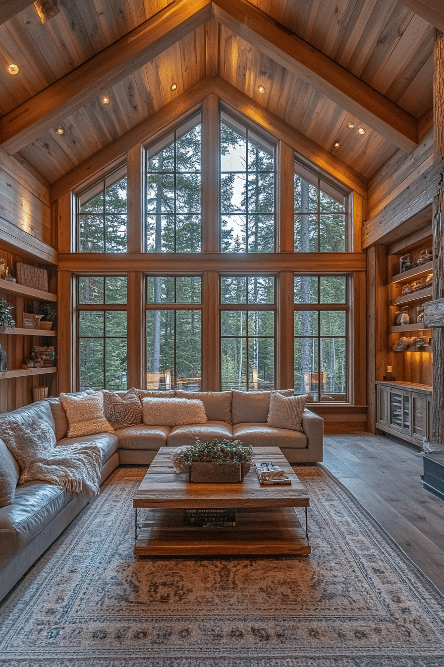 little cabin living room