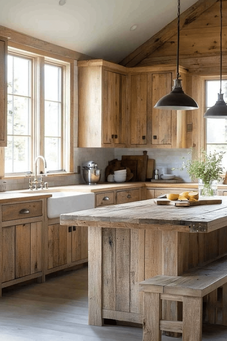 rustic kitchen cabinets