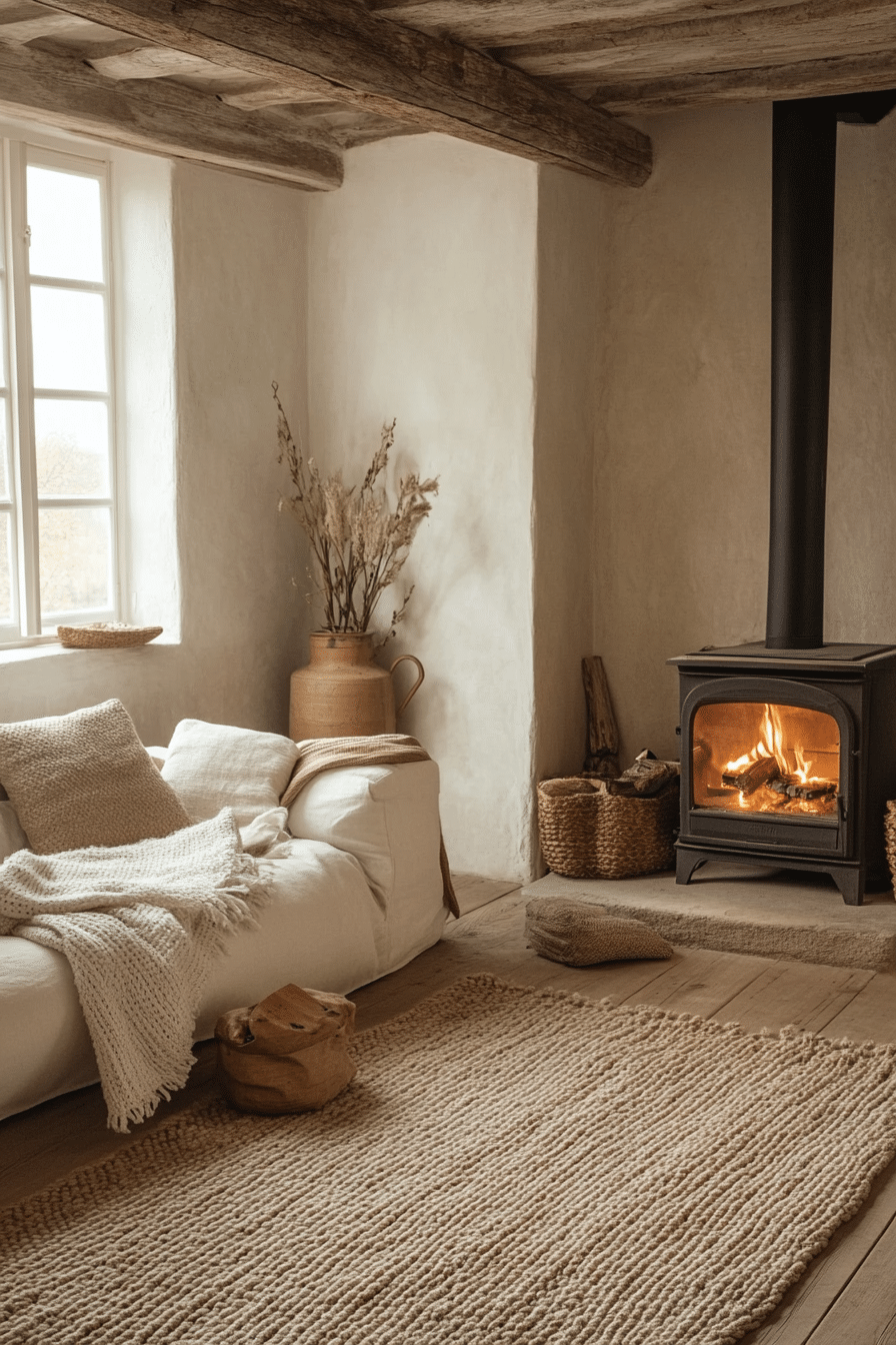 rustic modern living room