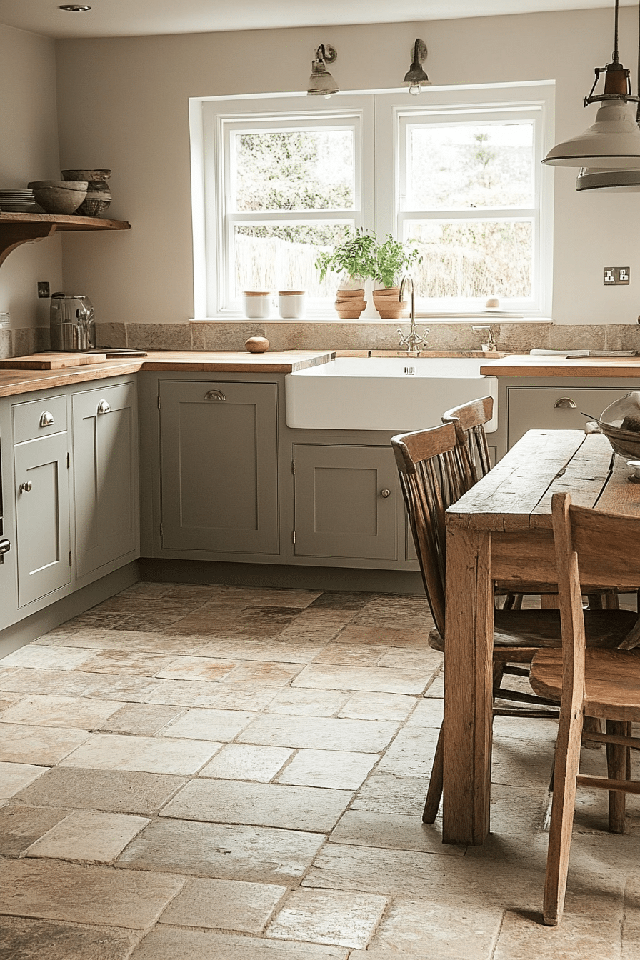 gray kitchen cabinets