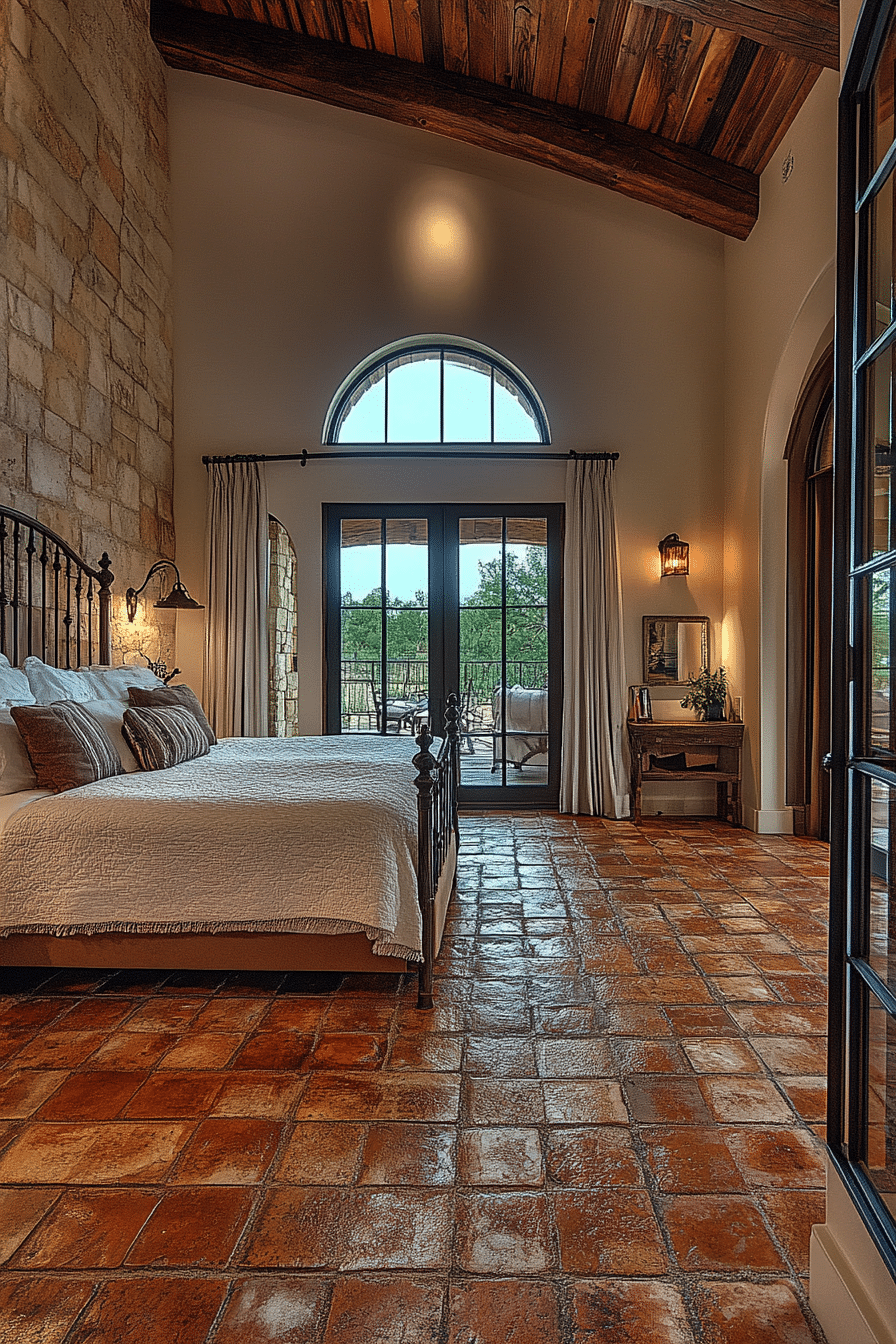 Mediterranean Tranquility for Barndominium Bedroom Ideas