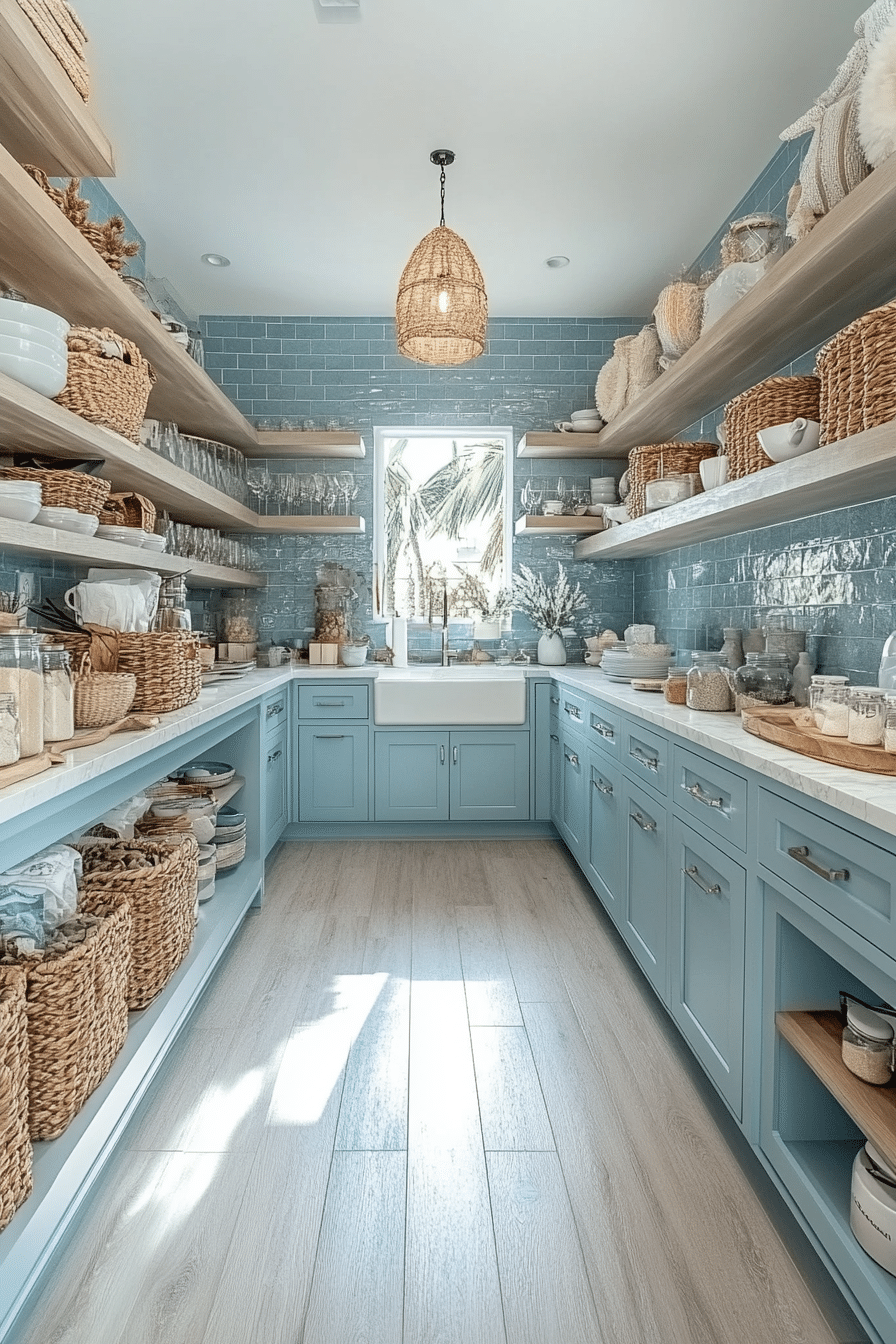 Powder Blue Kitchen Cabinets