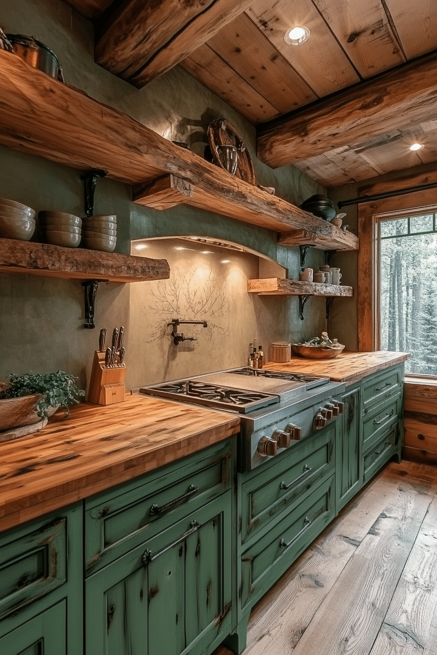 sage green kitchen