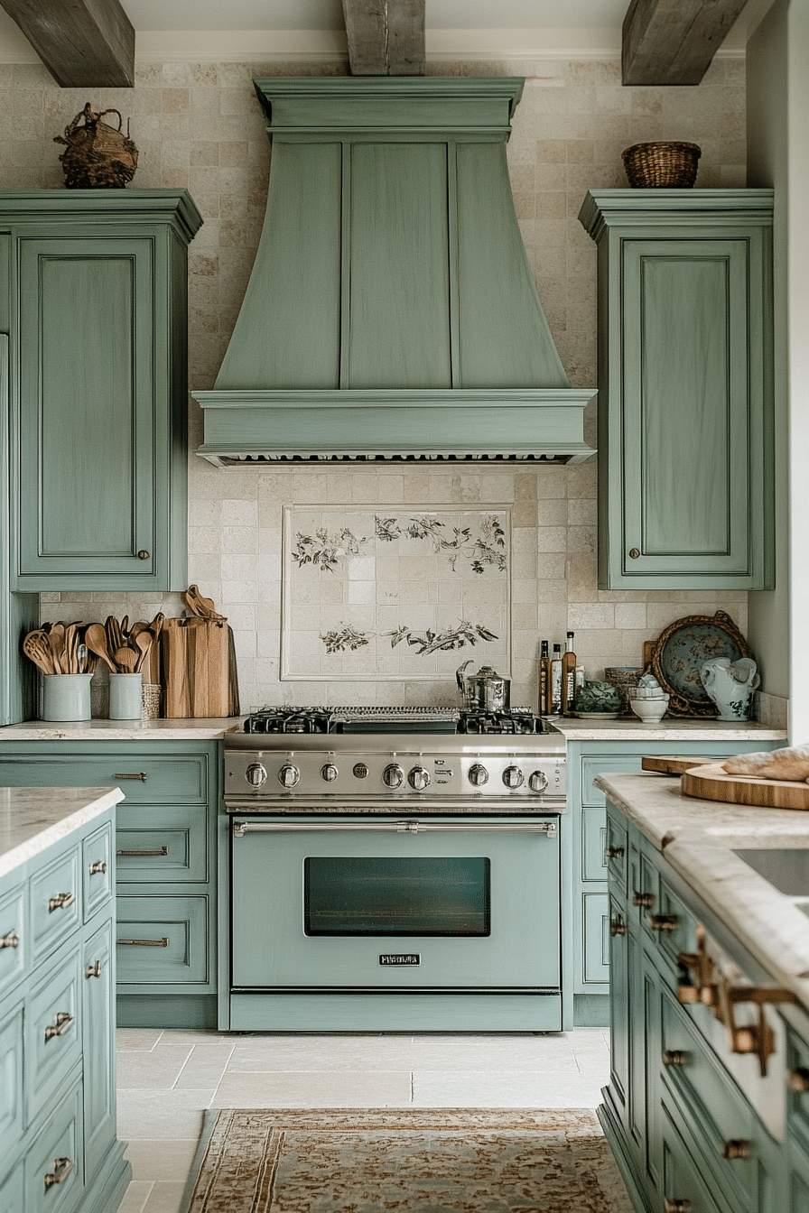 Emerald Green Kitchen Cabinets