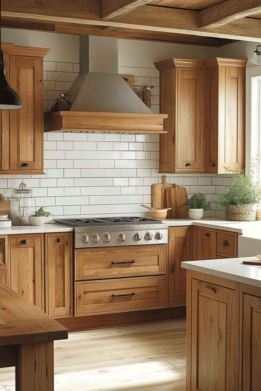 oak kitchen cabinets