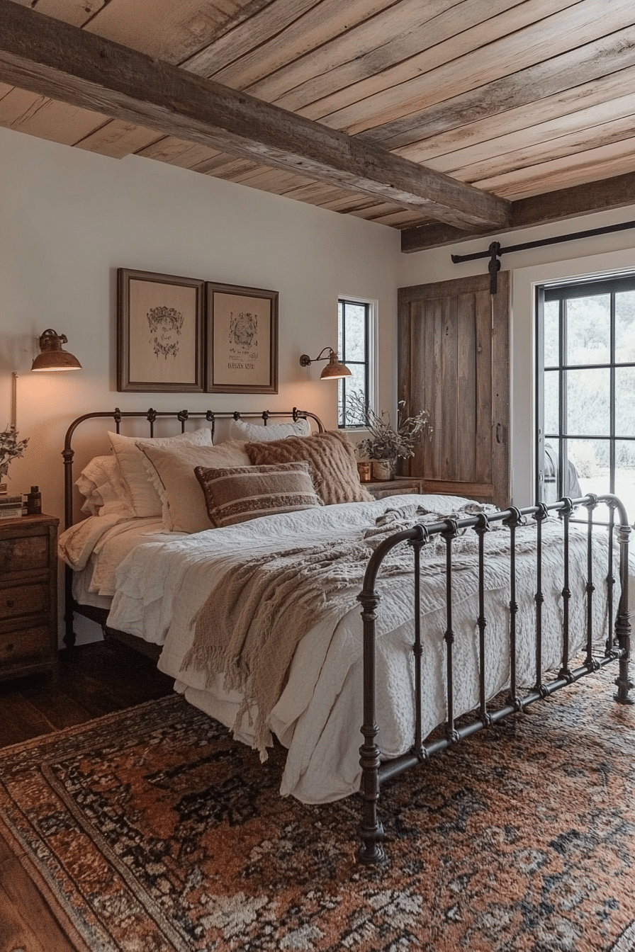 rustic farmhouse bedroom